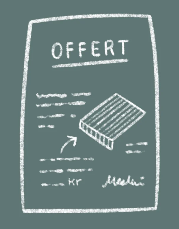 Ritad offert för markis