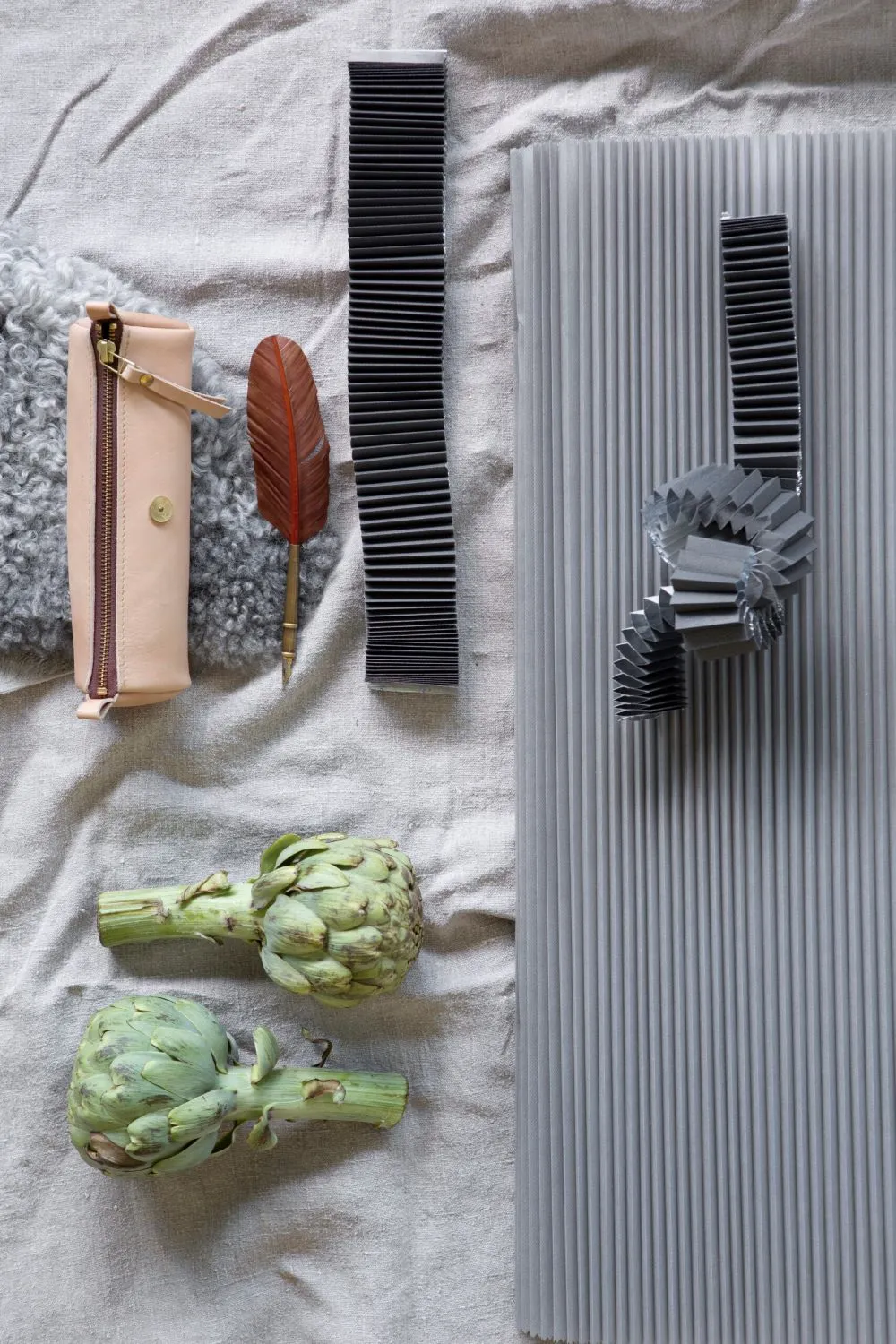 Duettegardinsprover.